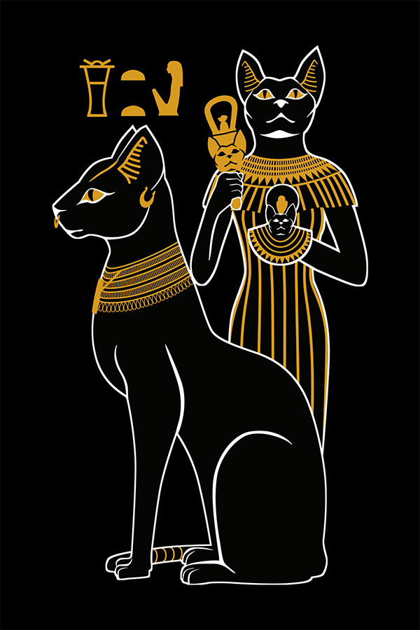 Ilustracion Diosa Bastet