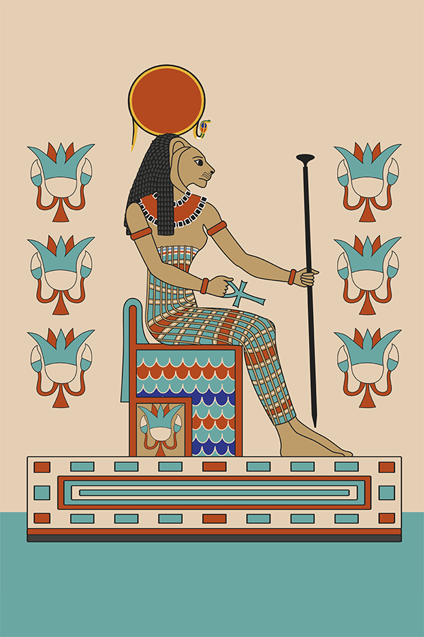 Ilustracion Diosa Sekhmet