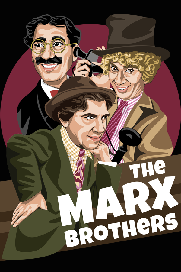 Ilustracion Marx Brothers Dígame