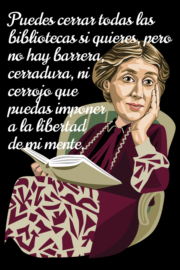 Ilustracion Virginia Woolf